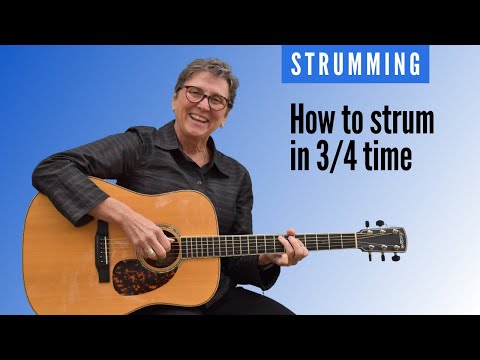 Learn how to strum a guitar in 3/4 time | Beginner guitar lesson