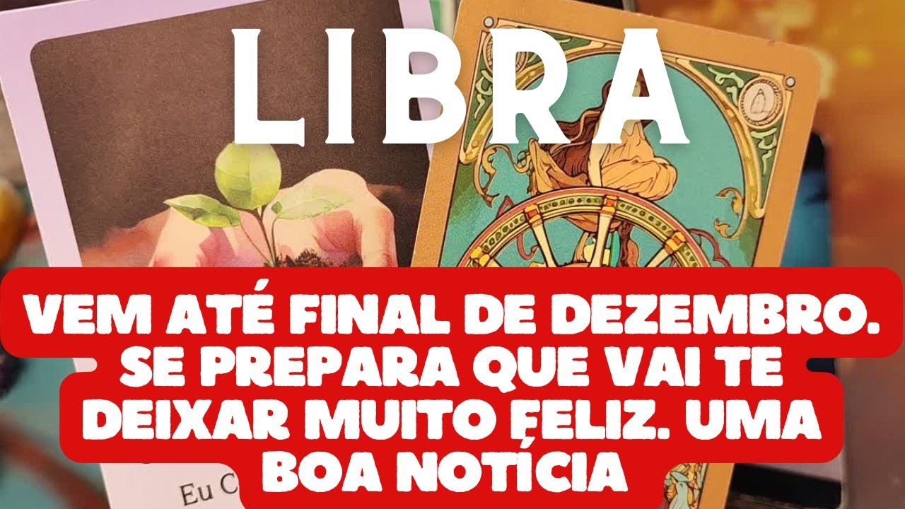 LIBRA 💎♎ VEM ATÉ FINAL DE DEZEMBRO 👀🌟 SE PREPARA QUE VAI TE DEIXAR MUITO FELIZ. UMA BOA NOTÍCIA 🙌🎂🗝️
