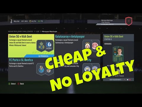 FUT 22 - SBC - Union SG v KAA Gent - Marquee Matchups - Cheap & No Loyalty