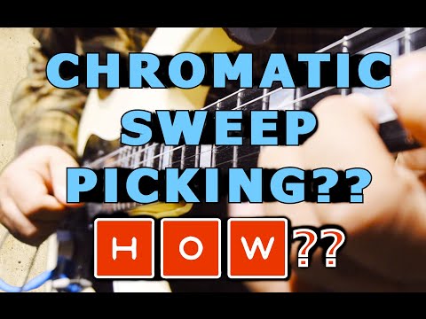 CHROMATIC LINES WITH SWEEP PICKING?? HOW? GUITAR GURU GAMBALE SHREDS SOME LIGHT IN THIS FREE LESSON.