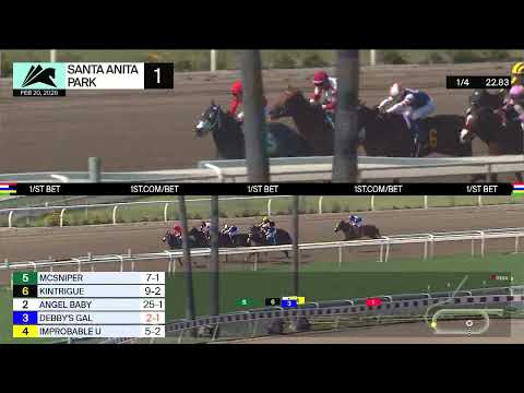Angel Baby wins Race 1 on Friday, February 20 at Santa Anita Park