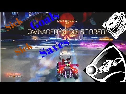 Sick Goals and Saves in ROCKET LEAGUE PT 15!