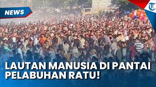 Download lagu PALABUHAN RATU IS OVERFLOWING! Thousands of Tourists Flock to Sukabumi's South Coast During the E... mp3