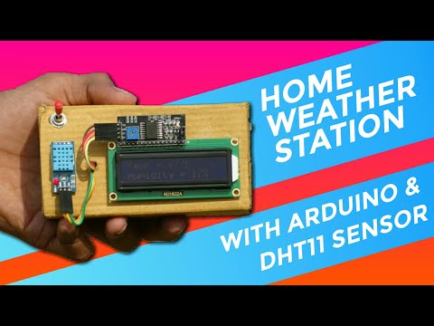 DHT11 WITH LCD I2C HUMIDITY AND TEMPERATURE MONITOR | ARDUINO PROJECT