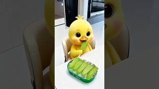 Little Duck Makes Jelly Pops With QQ Candy｜Sharing Cold Treats With Family. #shorts #duck