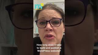 How long does it take to design and build a WordPress website? #shorts