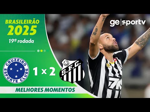 Gols e lances de Cruzeiro x Santos