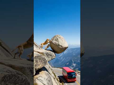 Labrador Retriever Mom and Puppy Warn a Bus #goldenretriever #dog #animals #animalrescue