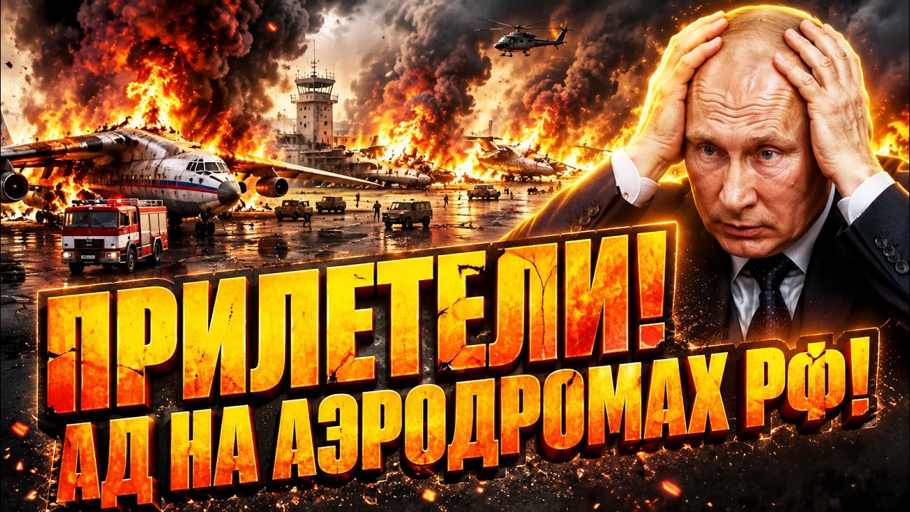 СМЕРТОНОСНЫЙ удар по САМОЛЕТАМ 🔥 АВИАЦИЯ РФ ГОРИТ в ХЛАМ! СРОЧНАЯ ЭВАКУАЦИЯ