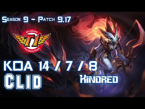 SKT T1 Clid KINDRED vs AATROX Jungle - Patch 9.17 KR Ranked