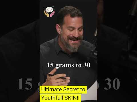 Collagen peptides for Youthful Skin |Andrew Huberman #andrewhuberman #shorts #collagenpeptides #food