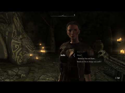 Skyrim: Anska, is she a ghost or something else?