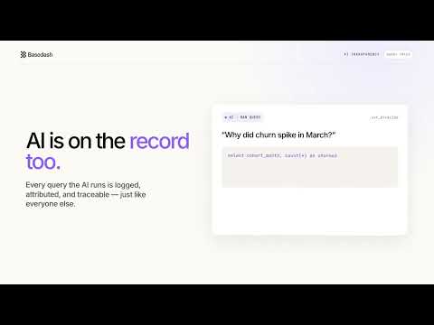 Basedash Audit Logs
