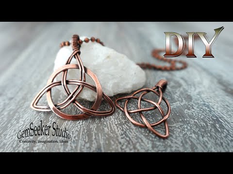 DIY. Triquetra. Celtic knots. Creating Stunning Art from Ordinary Wire.