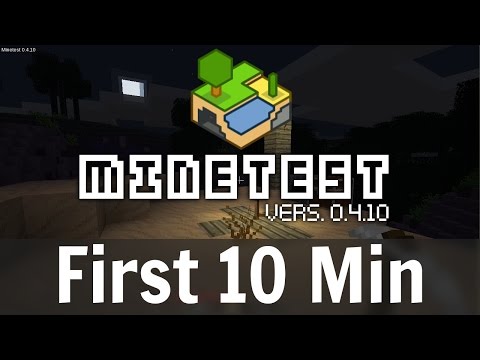 MineTest - Gameplay - First 10 Minutes