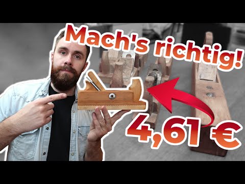 HOW TO HOLZHOBEL - Kaufen, Aufarbeiten, Einstellen, Hobeln | einfach & schnell! | Anleitung