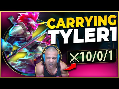 My Top Laner Was Inting So I Had To Carry ;) FT. TYLER1 | Challenger Hecarim - League of Legends