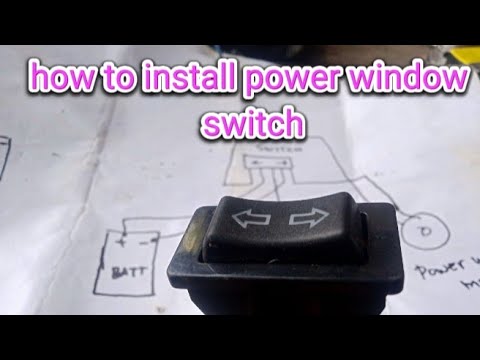 how to install universal power window switch and wiring diagram
