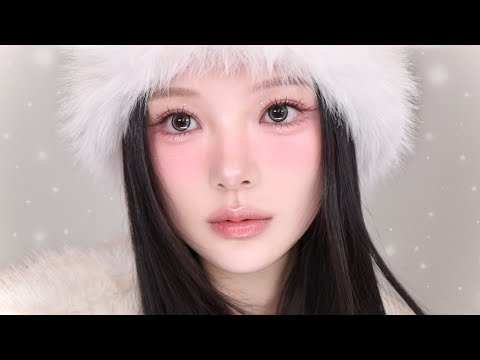 눈 오는 날..🤍 자려한 메이크업 어때? ☃️ 막 찍어도 예쁜 삿포로 여행 사진🌲