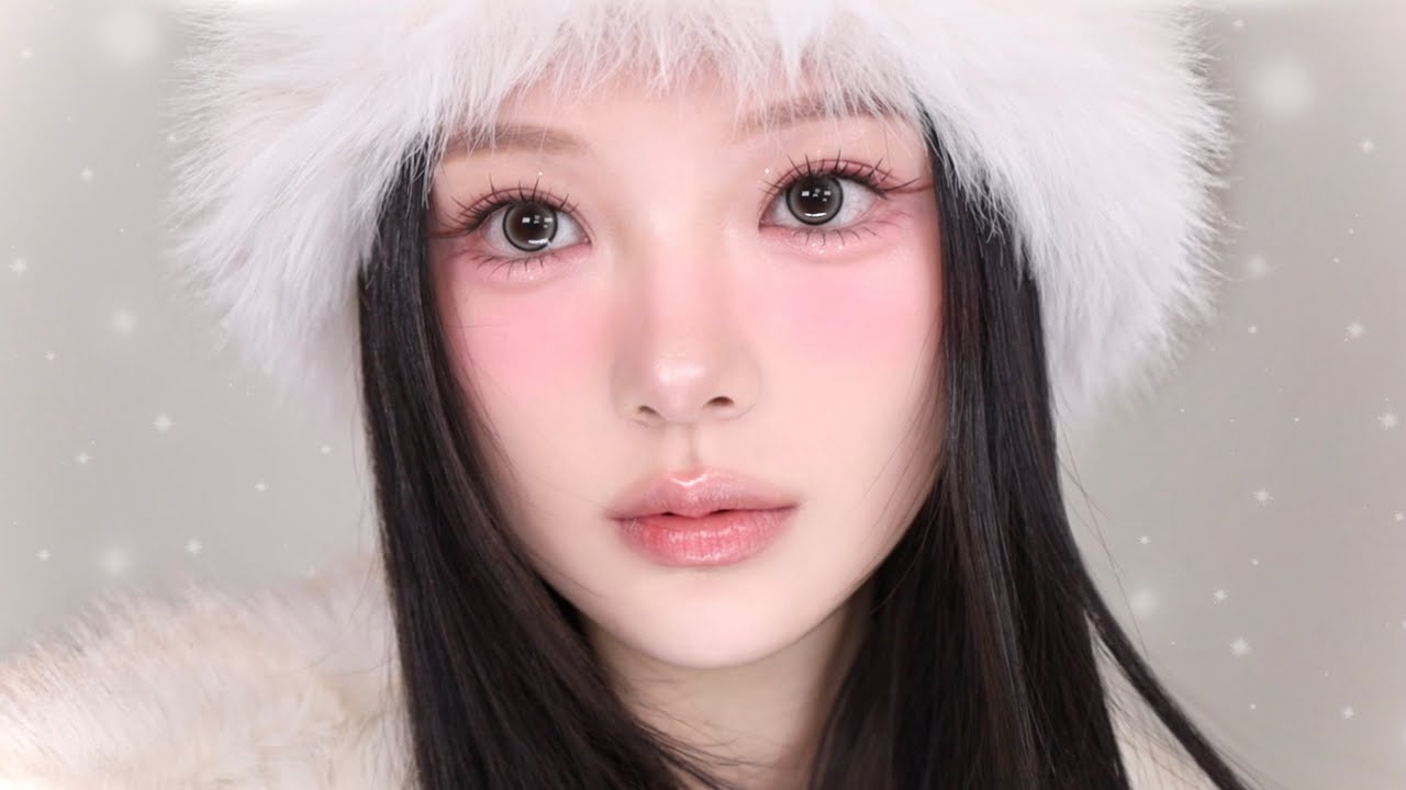 눈 오는 날..🤍 자려한 메이크업 어때? ☃️ 막 찍어도 예쁜 삿포로 여행 사진🌲