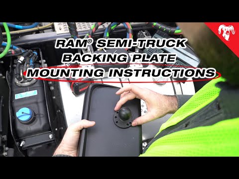 RAM® Semi-Truck Backing Plate | Mounting Instructions