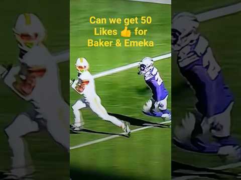 Baker throws a dart to Emeka for 6 🎯 #shorts #nfl #nflshorts