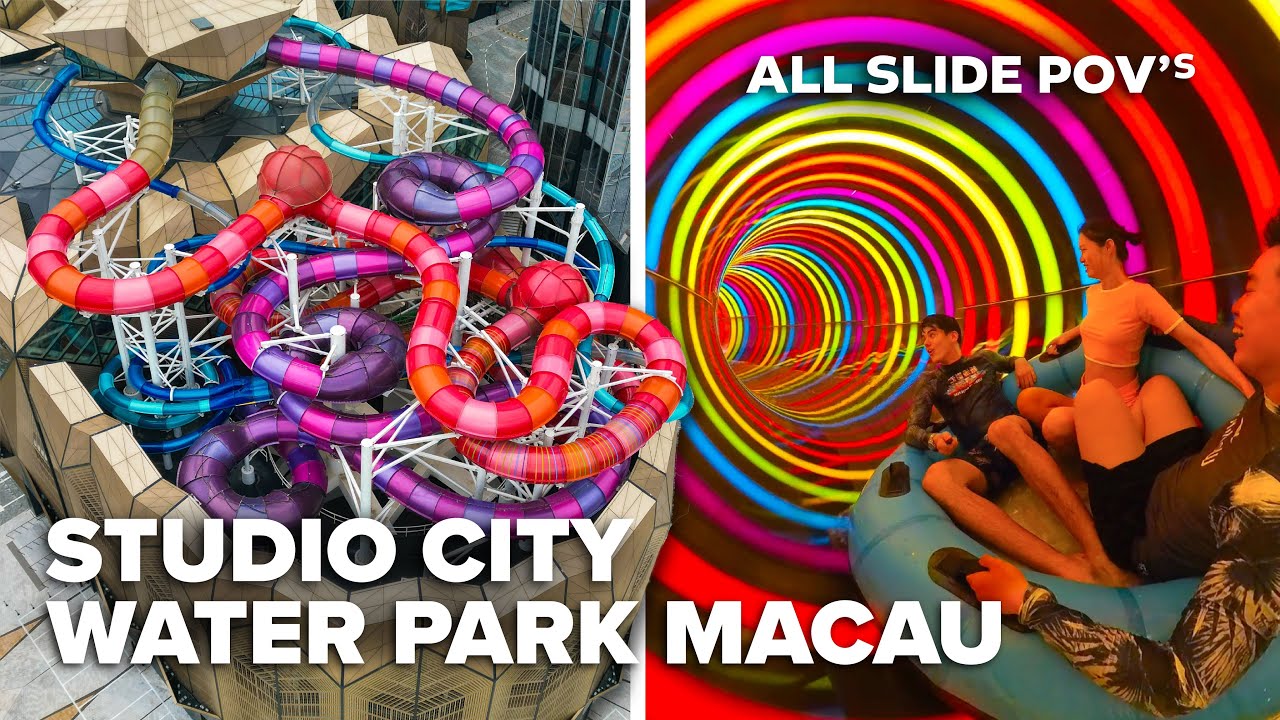 Experience the thrilling fun of indoor and outdoor waterparks at Studio City Macau.