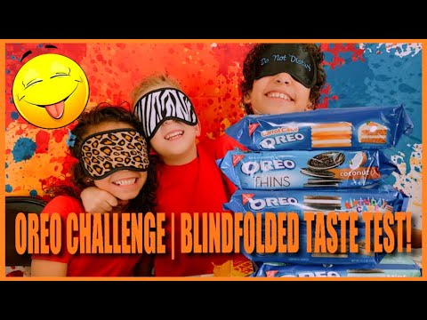 OREO CHALLENGE!!! | BLINDFOLDED TASTE TEST