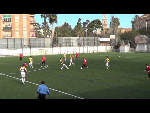 21-12-13. LOS GOLES DEL BURJASSOT CF CADETE "B" 10 UD CASTELLAR OLIVERAL CADETE 0.