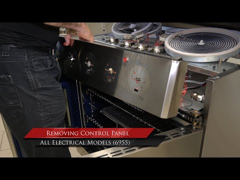 Forno: Removing Control Panel (FFSEL6955-30, FFSEL6955-36)