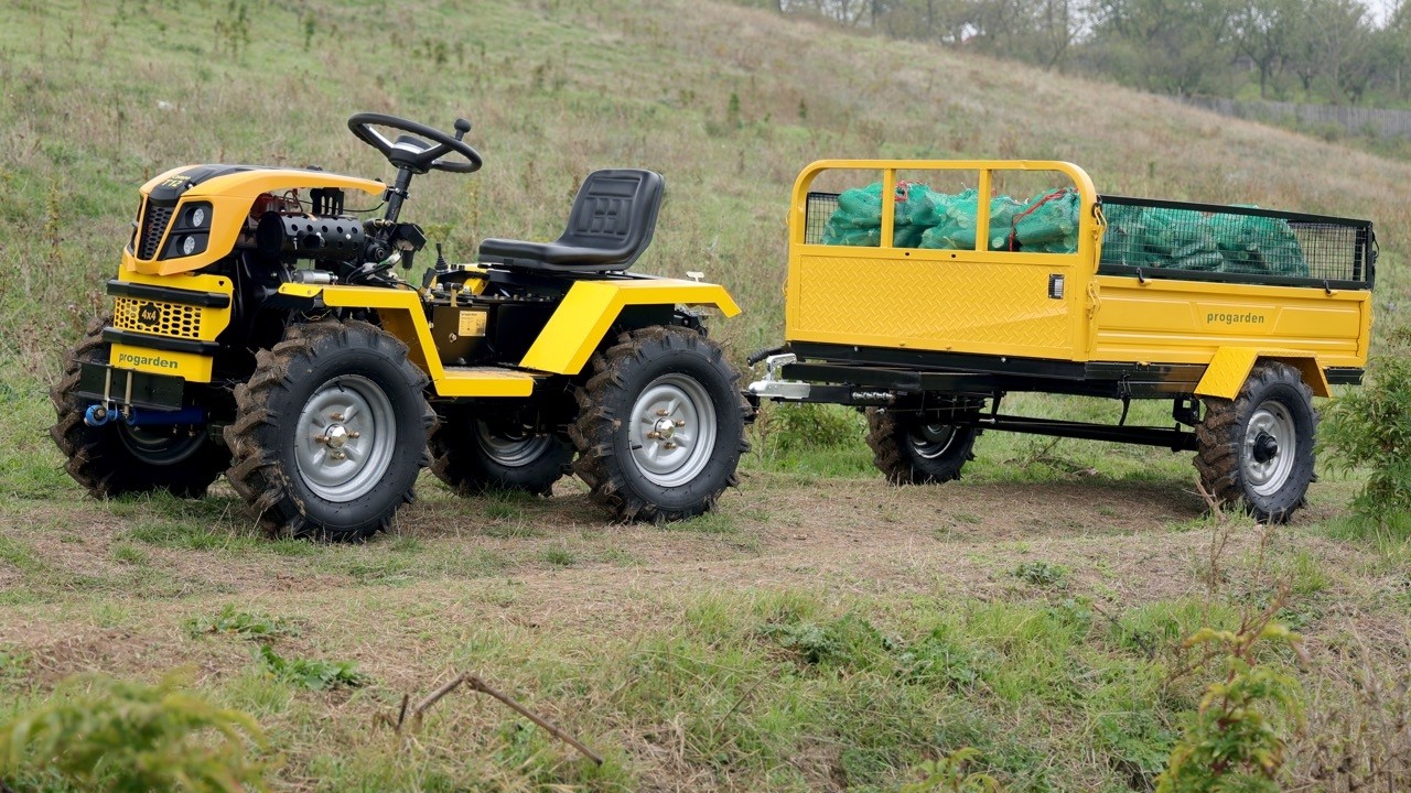 What Can You Do with the 4x4 Progarden Mini Tractor? Campo T12, Diesel in Action!