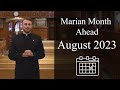 the marian fathers schedule for august