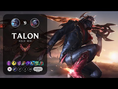 Talon Mid vs Tristana - KR Grandmaster Patch 13.14