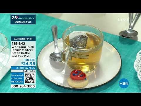 Wolfgang Puck Stainless Steel Petite Kettle and Tea Pot ...