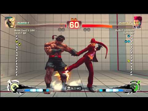 SSF4 WeakSauce Sagat vs RoBoT SheKeiB Viper TRUE HD