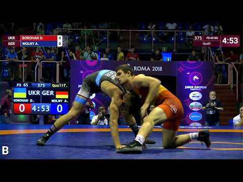 Qual. FS - 65 kg: D. BOROHAN (UKR) v. A. WOLNY (GER)