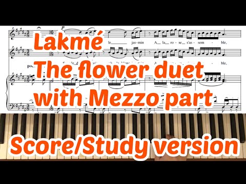 Lakmé : The flower duet : Mezzo part : Karaoke : Study version : Léo Delibes