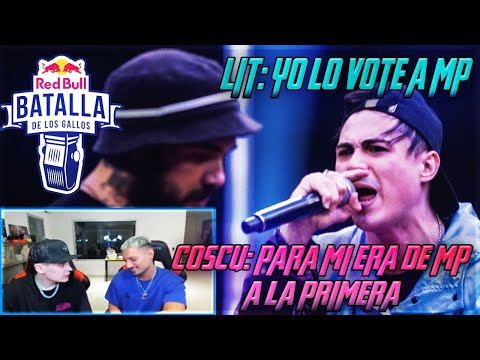COSCU y  LIT KILLAH REACCIONAN A TATA VS MP *RED BULL ARGENTINA 2020*