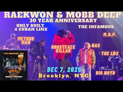 FULL SHOW! Raekwon & Mobb Deep in Brooklyn NYC! Ghostface, Method Man, Big Noyd, MOP, the LOX, & Nas