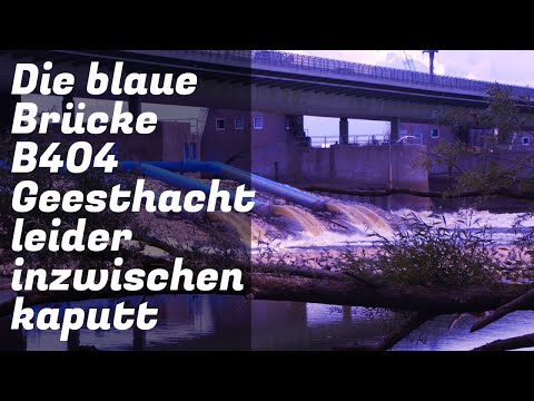 Die blaue Brücke Geesthacht B404 River Elbe Schleswig-Holstein Niedersachsen Bundesland-Landesgrenze