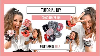 Cómo hacer un coletero de tela (scrunchie)