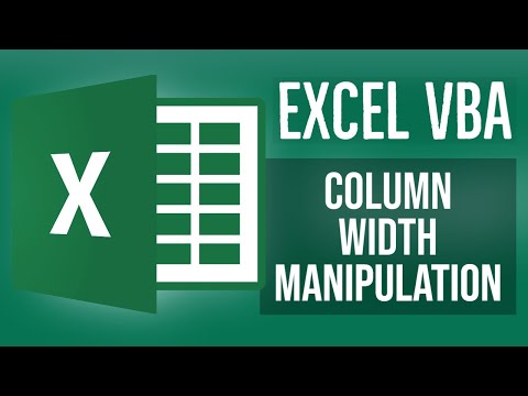 Excel VBA Tutorial for Beginners 20 - Column Width Manipulation in Excel VBA