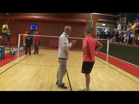 ERNESTO BASCHWITZ  VS CALLE FREDHOLM TORNEO SWEDISH U17 BADMINTON SEPIEMBRE-17
