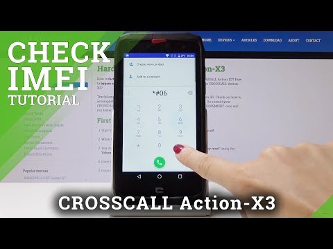 How to Locate IMEI Number in CROSSCALL Action-X3 - Find Serial Number