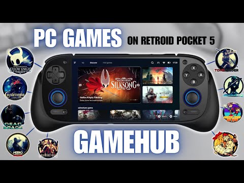 Грандиозная презентация компьютерных игр на Retroid Pocket 5 с GameHub!