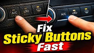 How to Remove Sticky Residue From Car Buttons🔥Easy Solution!