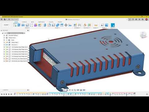 Electronic Enclosure Sheet metal - Fusion 360 Tutorial