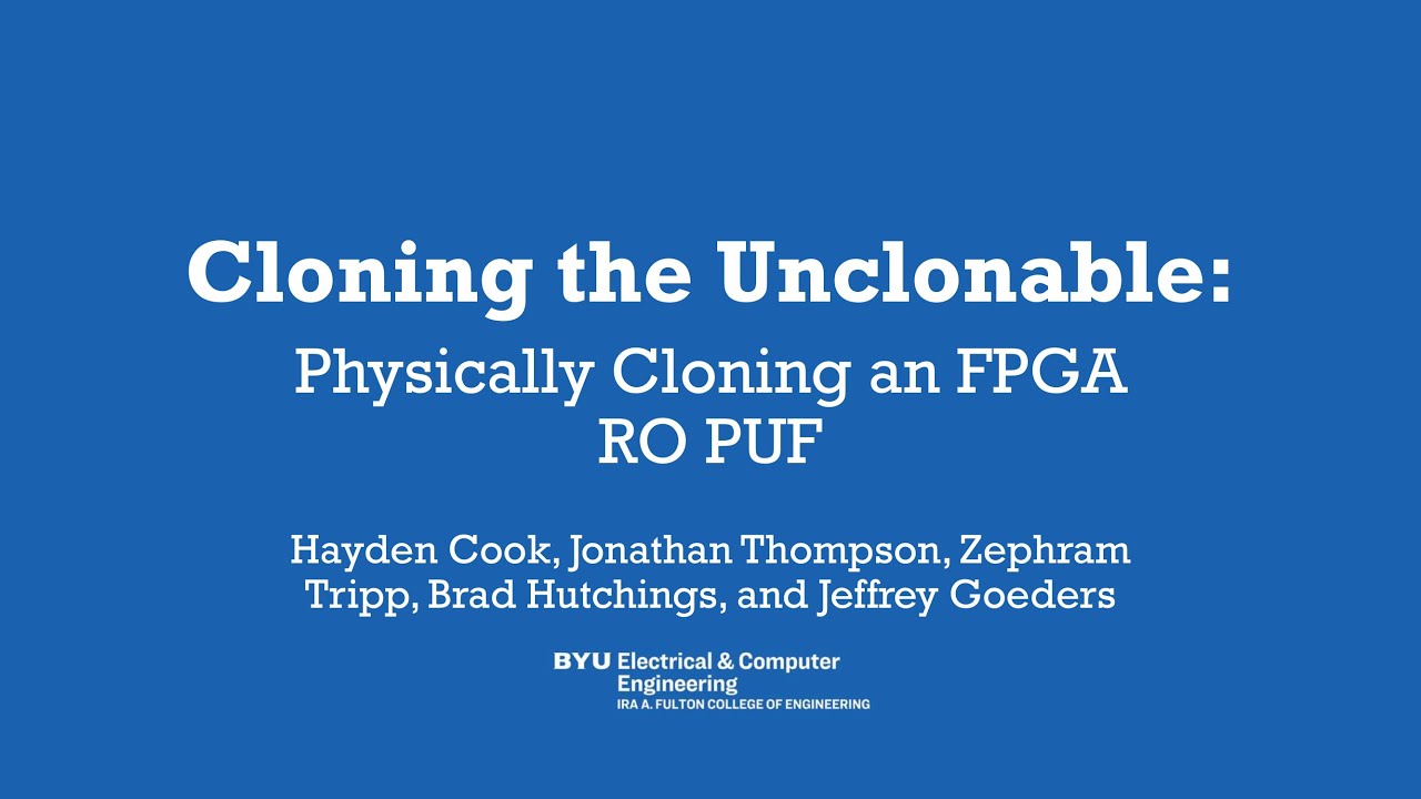 Cloning the Unclonable: Physically Cloning an FPGA RO PUF