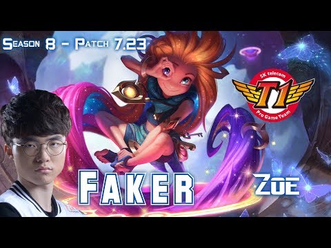 SKT T1 Faker ZOE vs KARMA Mid - Patch 7.23 KR Ranked