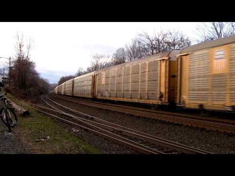 HD: A Canadian Pacific ES44AC Trails on NS 290 at Piscataway 12/23/011
